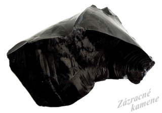 Obsidián čierny neopracovaný XL